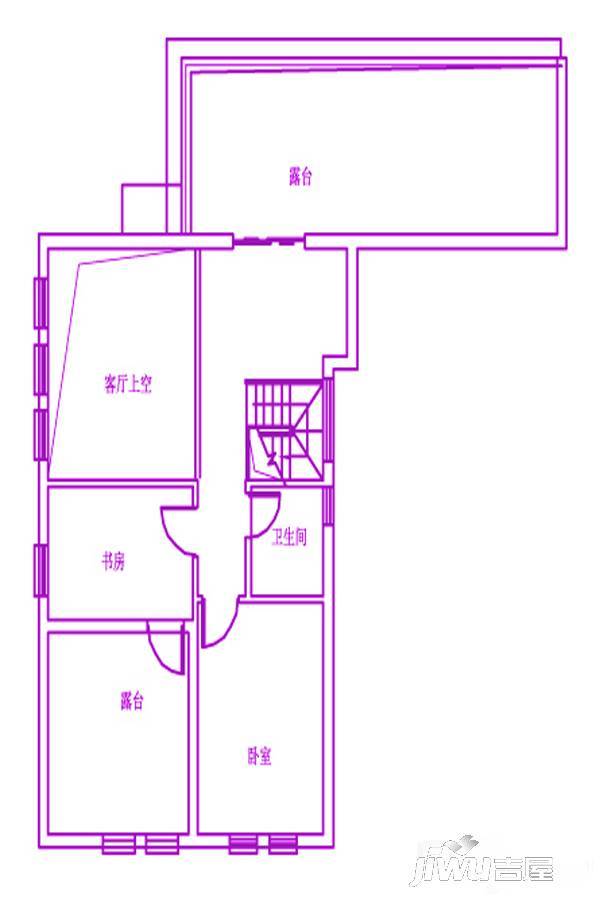 天门新城2室0厅1卫62㎡户型图
