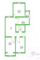陆羽华府3室1厅1卫110㎡户型图